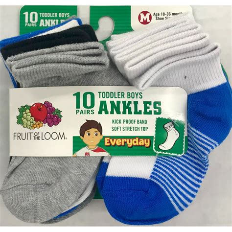 fruit of loom ankle socks